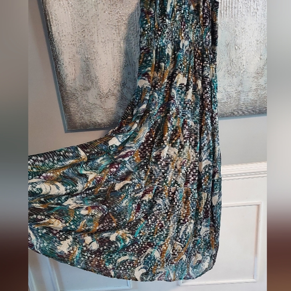 Anthropologie Multicolor High Low Dress - Picture 8 of 13